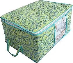 Kuber Industries Non Woven Exclusive Underbed Storage Organizer ، أخضر