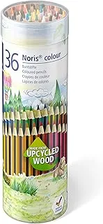 STAEDTLER 185 MD36 أقلام ملونة من Noris ، علبة أسطوانية من 36 لونًا