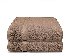 Trident Simply Fresh Cotton Rich, Extra Soft And Absorbent (Acorn, Bath Towel (2-Piece))