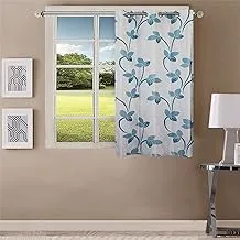 Queenzliving Mayfair Curtain, Window 5 Feet- Pack Of 1, Sky Blue