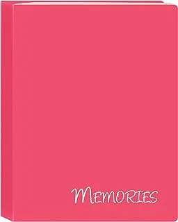 Pioneer Photo Albums I-46M/Pk 36 Pockets Hold Memories Mini Photo Album, Pink, 4