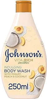 Johnson's Body Wash - Vita-Rich, Smoothies, Indulging, Yogurt, Peach & Coconut, 250ml