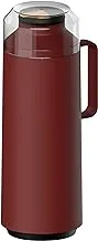 Tramontina Exata Red Plastic Thermal Beverage Dispenser with 1 Liter Glass Liner and Plastic Lid