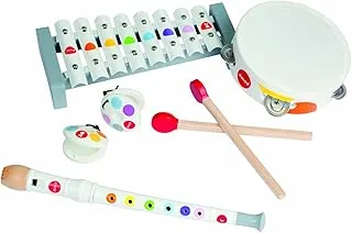 Janod - Confetti 4-Instrument Wooden Musical Set - Children'S Musical Instrument - Imitation And Musical Awakening Toy - From 2 Years Old, J07600