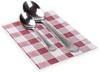 Paper Napkins, 1 Ply Napkins, Recycled Napkins - Picnic Print - Bordeaux - 7