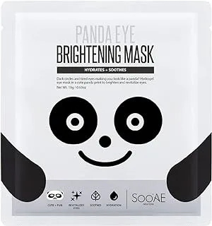 Soo’Ae New York. Panda Eye Brightening Face Sheet Mask. Antioxidant Rich Face Sheet Mask. Made In Korea.