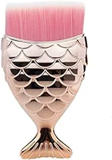 COOLBABY Flat foundation brush with rose gold handle