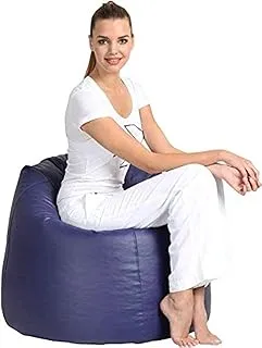 Comfy Pvc Leather Large Bean Bag- Royal Blue