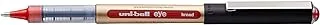 Mitsubishi Uni-Ball Eye 1.0 mm Tip Broad Rollerball Pen, Red