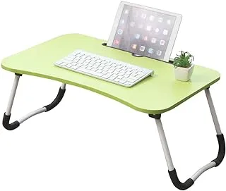 Bed Desk Table Tray Stand,Portable Computer Tray for Bed, Foldable Bed Desk for Laptop and Writing in Sofa Couch Floor (GREEN)