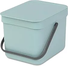 Brabantia 109645 Sort & Go Waste Bin, 6L/1.6 Gal. , 6 L, Mint