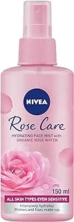 NIVEA Face Mist Hydrating, Rose Care with Organic Rose Water, All Skin Types, 150ml
