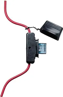 Bussmann HHX In-Line MAXI Fuse Holder with Cover - 32V/60A - #6 Wire Leads, 1 Pack, Black