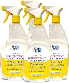 Cool & Cool Disinfectant Toilet Spray, 4 X 750 Ml