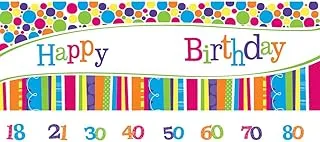 Creative Converting Bright and Bold Giant Party Banner with Stickers