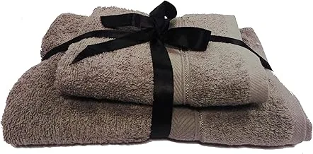 Deyarco Princess 100% Cotton 480Gsm Terry Towel 2Pcs Set - Size: Bath 70 X 140Cm, Hand 40 X70Cm, Grey