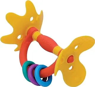 Pigeon Training Teether, Soft Handle And Teething Pad, Bpa Free, Step 1, Multi Color