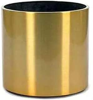 Dubai Garden Centre Cylinder Metal Planter, 30 cm x 30 cm, Gold