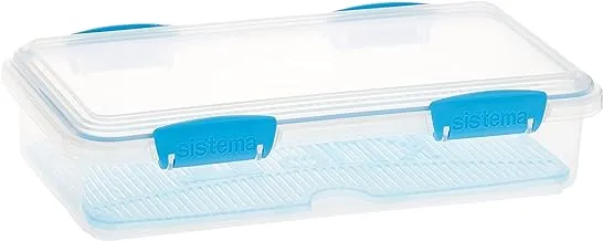 Sistema 1.75L Deli Storer Plus Accents Blue Clip