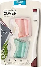 Flipper 2 In 1 Toothbrush Holder, Floral Pink/Mountain Green