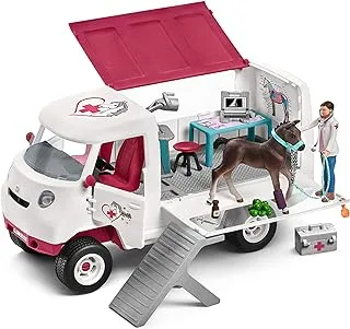 Schleich Mobile Vet With Hanoverian Foal Set, Multi-Colour