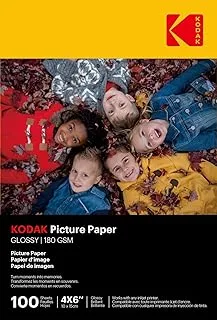 Kodak Picture Paper Glossy 180 Gsm 4R - 4 X 15.24 cm X 100 Sheets