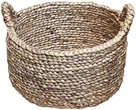 Dubai Garden Centre Plain Seagrass Round Basket, Large