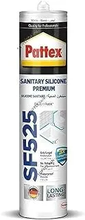 Pattex Silicone Sanitary Sealant (White, 280ml, SF525)