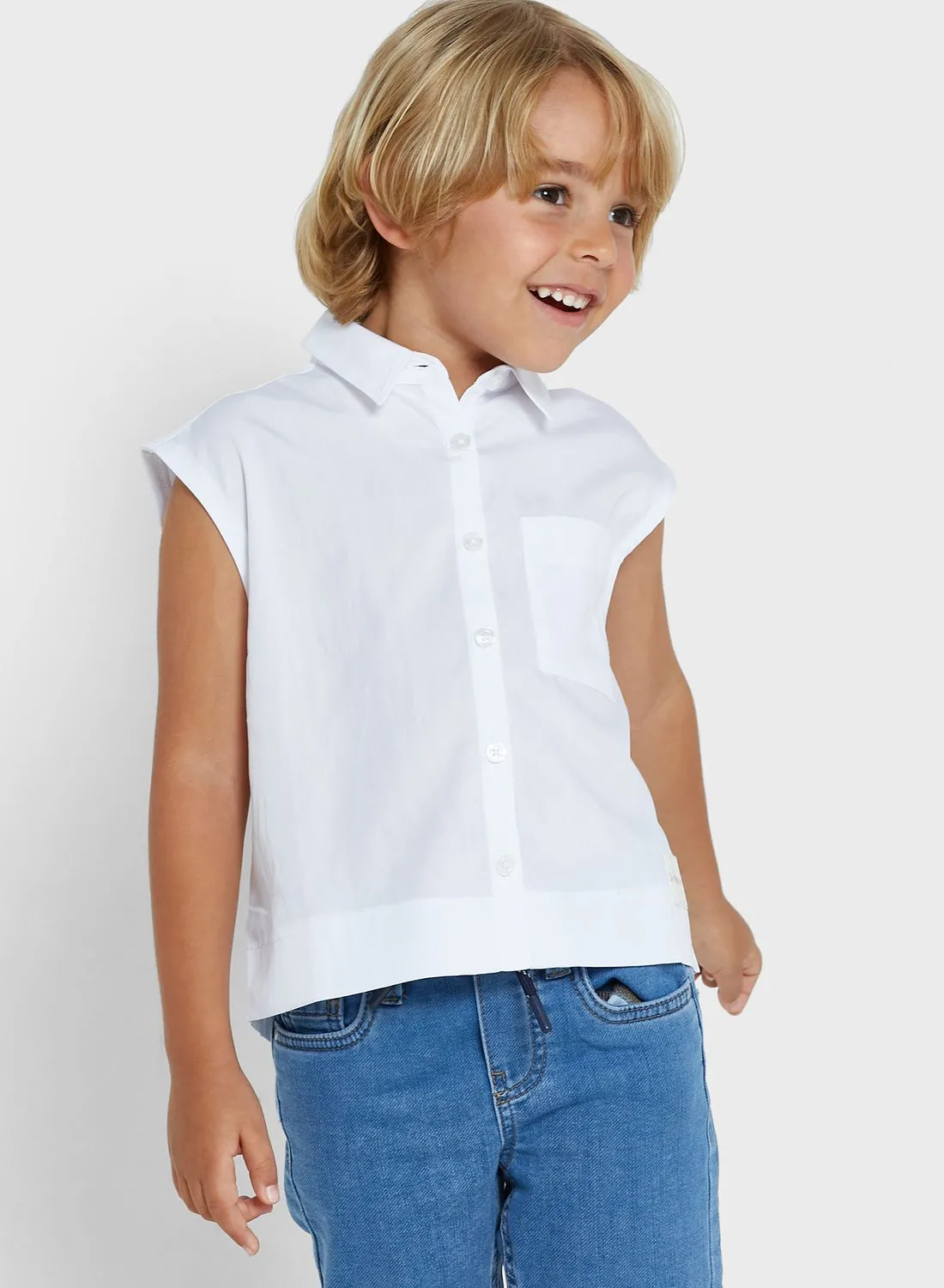 Calvin Klein Jeans Kids Monogram Sleeveless Shirt