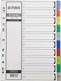 Maxi 1-10 Part Color Polypropylene Divider