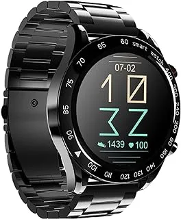 HiFuture FutureGo Pro Stainless-Steel Smartwatch, Black