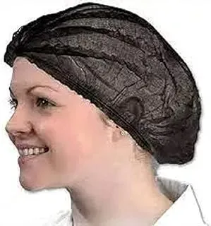 Diva Disposable Non Woven Round Head Cap, Breathable, Light, & Comfort, Perfect For Salon, Spa & Personal Use, Black, 100 pcs