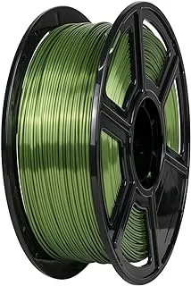 Bresser 2080260B4K10K Silk PLA Filament for 3D Printers 1 kg, Green