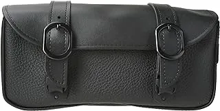 Dowco Willie & Max 59590-00 Black Jack Series: Synthetic Leather Motorcycle Tool Pouch, Black, Universal Fit, 12in.W x 5in.H x 2.5in.D