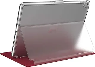 Speck BalanceFolio Clear Case and Stand, for 9.7-inch iPad (2017/2018) iPad Air 2/iPad Air, Heartrate Red/Clear