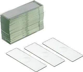 Bresser Blank Slides with Immersion 50 Pieces Set, Transparent