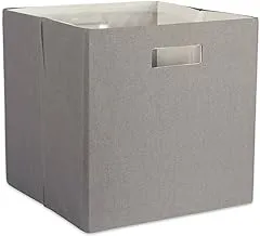 DII Poly-Cube Storage Collection Hard Sided, Collapsible Solid, Large, Gray