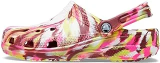 Crocs Unisex Classic Marbled Tie-dye Clog, Electric Pink/Multi, Numeric_5 US Men