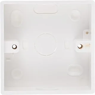 Biella Heavy Duty PVC Electrical Junction Box for Switch or Socket White (3x3)