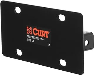 CURT 31002 Trailer Hitch License Plate Holder Bracket for 2-Inch Receiver