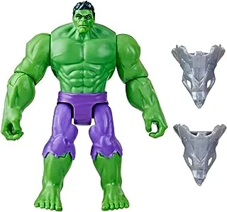 Marvel Mech Strike Mechasaurs Hulk Action Figure, 4.5-Inch, with Weapon Accessories, Marvel Toys for Kids Ages 4 and Up