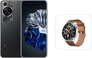 HUAWEI P60 Pro SmartPhone + Free HUAWEI Watch GT3, 6.67'' LTPO Display, Durable Kunlun Glass, 8GB RAM + 256 GB ROM, 88W SuperCharge, 4815 mAh Battery, Ultra Lighting Xmage Camera, Black (MONA-L29CK)