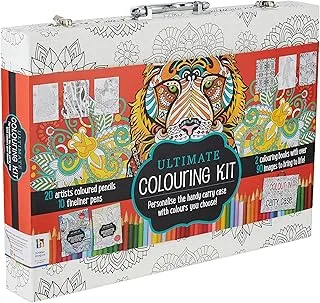 Hinkler Animals and Patterns Kaleidoscope Ultimate Colouring Carry Case