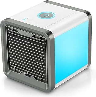 COOLBABY Mini Home Usb Small Air Conditioner Portable Desktop Cooler Dormitory Office White