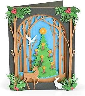 صندوق Sizzix Christmas Shadow Box من Courtney Chilson Dies ، الولايات المتحدة: مقاس واحد ، متعدد الألوان