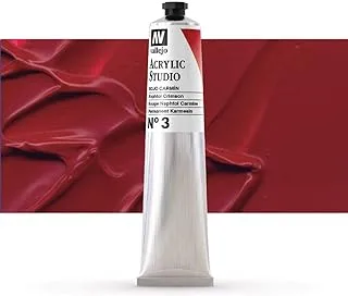 Vallejo 21003 Acrylic Studio Paint Tube 58 ml, Naphtol Crimson