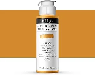 Vallejo 68304 Artist Acrylic Fluid Color 100 ml, Mars Yellow