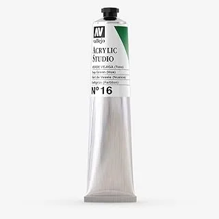 Vallejo 21016 Acrylic Studio Paint Tube 58 ml, Sap Green