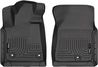 Husky Liners Weatherbeater | Fits 2012-2021 Toyota Tundra CrewMax/Double Cab, 12-17 Tundra Regular Cab, 12-22 Sequoia, Front Row Liner, Black | 18561