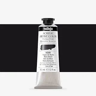 VALLEJO 16309 ACRYLIC ARTIST 309: 60 ML. MARS BLACK